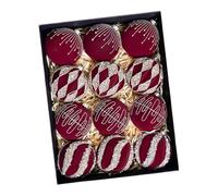 Fazvncv Lot de 12 boules de Noël à suspendre pour intérieur ou extérieur