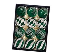 Fazvncv Lot de 12 boules de Noël à suspendre pour intérieur ou extérieur