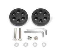 Fazvncv Lot de 2 roulettes de rechange silencieuses pour valise de voyage Installation sans effort, 58 Noir, One Size