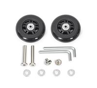 Fazvncv Lot de 2 roulettes de rechange silencieuses pour valise de voyage Installation sans effort, Modèle 41, One Size