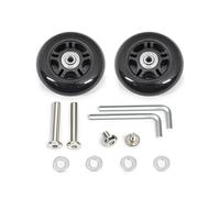 Fazvncv Lot de 2 roulettes de rechange silencieuses pour valise de voyage Installation sans effort, Modèle 40, One Size