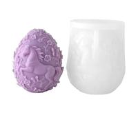 Fazvncv Moule cylindrique parfumé en silicone sur le thème de Pâques pour savon, bonbons, projet polyvalent, facile à mouler et à démouler