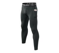 Fazvncv Pantalon d'entraînement thermique doublé en polyester élasthanne pour homme - Pantalon d'entraînement pour la course en plein air, le yoga, la course à pied, le yoga - Pantalon d'entraînement
