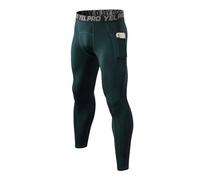 Fazvncv Pantalon d'entraînement thermique doublé en polyester élasthanne pour homme - Pantalon d'entraînement pour la course en plein air, le yoga, la course à pied, le yoga - Pantalon d'entraînement