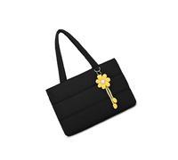 Fazvncv Sac à bandoulière tendance résistant à l'usure, compartiments spacieux, sangle confortable, sac à bandoulière décontracté pour le bureau, toutes saisons, Noir , One Size