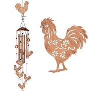 Fazvncv Son de vent en métal en forme de papillon pour décoration extérieure en fer forgé, installation facile, carillon d'anniversaire