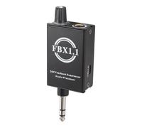 Fazvncv Suppresseur de commentaires DSP compact pour microphones arrête instantanément les hurlements avec commande vocale et double options d'alimentation