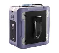 Fazvncv Ventilateur portable à clip de taille double usage pour bureau, alimentation mobile, flux d'air puissant, ventilateur de ceinture de refroidissement