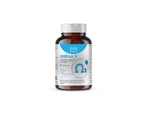FB Pharma - Complément OMEGA 3 1000mg - huile de foie de morue 180 capsules en softgel - Vitamine A et Vitamine D - contribue au maintien des os, des dents, de la vue et des fonctions cérébrales norma
