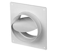 FBA Wandflansch Rückstauklappe Montageplatte Lüftungsrohr Rohr Lüftung Kunststoff - VONLIS® Ø 125 mm