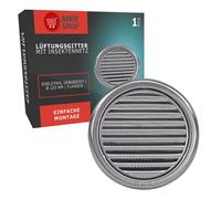 FBA Wetterschutz Lamellen Edelstahl Lüftungsgitter Ø 125 mm Zuluft Abluft rund mi...