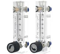 FBANULPEX Débitmètre d'air Régulateur de gaz， Débitmètre d'air et d'azote avec vanne de régulation 1 L/1,5 L/2 L/3 L/4 L/5 L/10 L/15 L/20 L/25 L/30 L/35 L(225LPM)