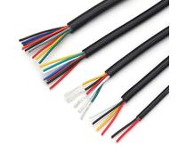 FBANULPEX Fil de cuivre étamé Câble électrique d'extension， Câble Audio électronique Souple UL2464, câble gainé en cuivre de 28 AWG à 16 AWG, câble de Signal(30AWG,2 Meters 5 Cores)