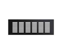 FBANULPEX Grille de Ventilation Circulaire, Grille d'aération rectangulaire en Alliage d'aluminium Noir for Armoire, Placard, Plusieurs Tailles(200mm)