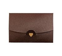 FBANULPEX Invitations de mariage dépliantes, Enveloppes d'invitation en papier bronzant multicolore irisé, 20 pièces, 10.5x7 cm(Coffee)
