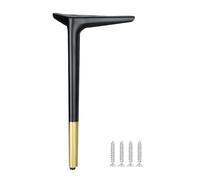 FBANULPEX Pieds de mobilier Industriel à Usage intensif, Pieds de nivellement triangulaires en métal Multicolores 35-45cm for Armoire de Table de canapé(Gold,40cm)