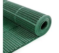 FBANULPEX Tapis de Sol de Drainage en Maille antidérapante en PVC | Multicolore 0,9x(1-15)m 4,5mm Zones humides : couloir, bar, garage, toilettes, piscine, douche(Green,0.9x7m)