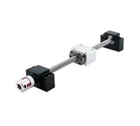FBANULPEX Vis à Billes ,Linear Guide Rail Ball Screw Vis à Billes SFU1204, avec usinage d'extrémité BK/BF10 + écrou à roulement à Billes + Accouplement(465mm)