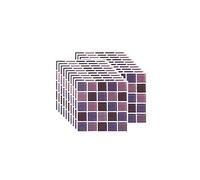 FBBULES 20PCS Autocollant Carreau Autocollant Fond D'écran Violet | Auto-Adhésif Résistant à la Chaleur Étanche Dosseret pour Cuisine Salle de Bâton Mosaïque (10x10 cm / 4x4 pouces)