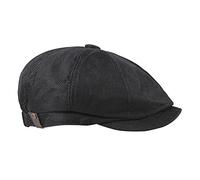 FBBULES Casquettes Plates Chapeau Gatsby à 8 Panneaux Peaky Herringbone Casquette Gavroche Baker Boy Chapeaux Irlandais Fashion Ivy pour Hommes Femmes avec Bande Élastique Noir Taille Unique
