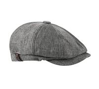 FBBULES Casquettes Plates Chapeau Gatsby à 8 Panneaux Peaky Herringbone Casquette Gavroche Baker Boy Chapeaux Irlandais Fashion Ivy pour Hommes Femmes avec Bande Élastique Gris Taille Unique