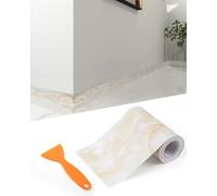 FBBULES Frise Murale Autocollante en PVC Décoratif Moulure Murale Adhésif Bordure Papier Peint Adhesive pour Salon Chambre Salle de Bain Cuisine Carreaux