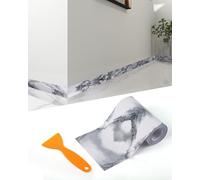 FBBULES Frise Murale Autocollante en PVC Décoratif Moulure Murale Adhésif Bordure Papier Peint Adhesive pour Salon Chambre Salle de Bain Cuisine Carreaux