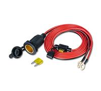 FBBULES Prise Allume Cigare 12V / 24V, Prise D'allume-Cigarette Étanche Adaptateur Allume Cigare Socket pour Voiture Bateau Marine Moto avec 20A Fusible et Câble de Raccordement de 2M