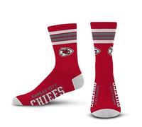 FBF Chaussettes unisexes à 4 rayures, Kansas City Chiefs, taille L, Kansas City Chiefs, L