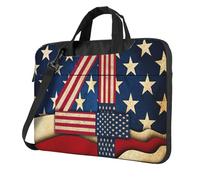 FBGHHTY 4th Of July Patriotic Flag Print Functional Laptop Bags Cute and Lightweight Computer Bag For Various Laptop Bags, Noir , 14 inch