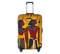 Fbghhty Ancient Egypt Tribe Series Housse de protection universelle pour valise de voyage élastique lavable, Noir , L