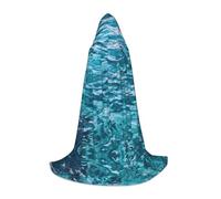 FBGHHTY Belle cape à capuche imprimée de surface de mer pour cosplay, festival, carnaval, événements en plein air