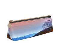 FBGHHTY Blue Ridge Trousse à crayons triangulaire grande capacité Motif montagnes