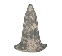 FBGHHTY Cape à capuche avec imprimé camouflage numérique pour cosplay, festival, carnaval, événements en plein air