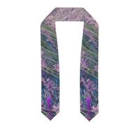 FBGHHTY Châle d'honneur léger avec imprimé champ de lavande violet - Accessoire unisexe doux et doux pour la peau, Aplati, Taille unique