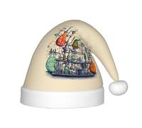 FBGHHTY Chapeau de Noël imprimé chimie pour enfants et adultes, accessoire de vacances pour fête, Noël, Nouvel An
