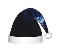 FBGHHTY Chapeau de Noël imprimé planète univers pour enfants et adultes, accessoire de vacances pour fête, Noël, Nouvel An