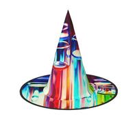 FBGHHTY Chapeau imprimé tube à essai chimie pour adultes, couvre-chef, fête, carnaval, fête costumée