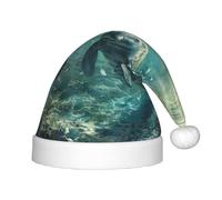 FBGHHTY Crazy Save Chapeau de Noël imprimé lamantin pour enfants, casquette de Noël, fête de Noël communautaire, Halloween, fête amusante