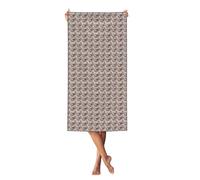 FBGHHTY Fleur Paris Tour Eiffel Imprimée Adultes Serviette de Plage Vacances Piscine Pique-nique Yoga Légère Outdoor Lounge Blanket