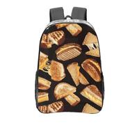 FBGHHTY Grand sac à dos transparent en PVC avec imprimé sandwichs au fromage, pour l'école, les étudiants, les hommes, les femmes, le travail, les voyages