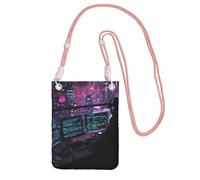 FBGHHTY Hacker era Sac à bandoulière élégant pour téléphone portable Course à pied Randonnée Vélo Festivals Utilisation quotidienne Portefeuille, rose, Taille unique