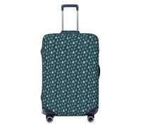 FBGHHTY Housse de protection élastique pour valise, motif arbre de Noël, étoiles, lavable et extensible, Noir , S, Bagage à main