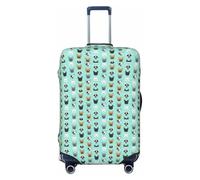 FBGHHTY Housse de protection élastique pour valise, motif bouledogue français 1, lavable et extensible, Noir , M, Bagage à main