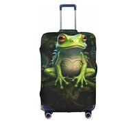 Fbghhty Housse de protection élastique universelle pour valise de voyage Motif grenouille de la paix Étanche à la poussière, blanc, S, Organiseur de sac