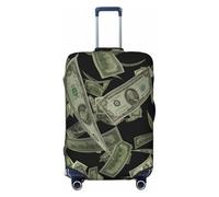 Fbghhty Housse de protection universelle pour valise de voyage élastique et lavable Motif dollar, Noir , XL