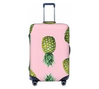 Fbghhty Housse de valise universelle imprimée ananas pour voyage élastique lavable housse de voyage protection bagages, Noir , XL