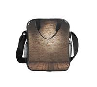 FBGHHTY Lights Hit The Brick Wall Print Sac à déjeuner isotherme transparent pour les trajets quotidiens
