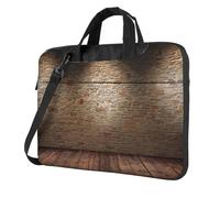 FBGHHTY Lights Hit The Brick Wall Print Sac d'ordinateur portable fonctionnel mignon et léger pour divers ordinateurs portables, Noir , 15.6 inch