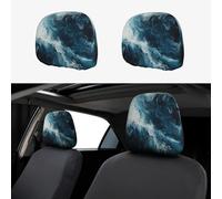 FBGHHTY Lot de 2 housses d'appui-tête de voiture avec imprimé Within the Tides - Doux et confortable - Accessoires de décoration familiale quotidienne